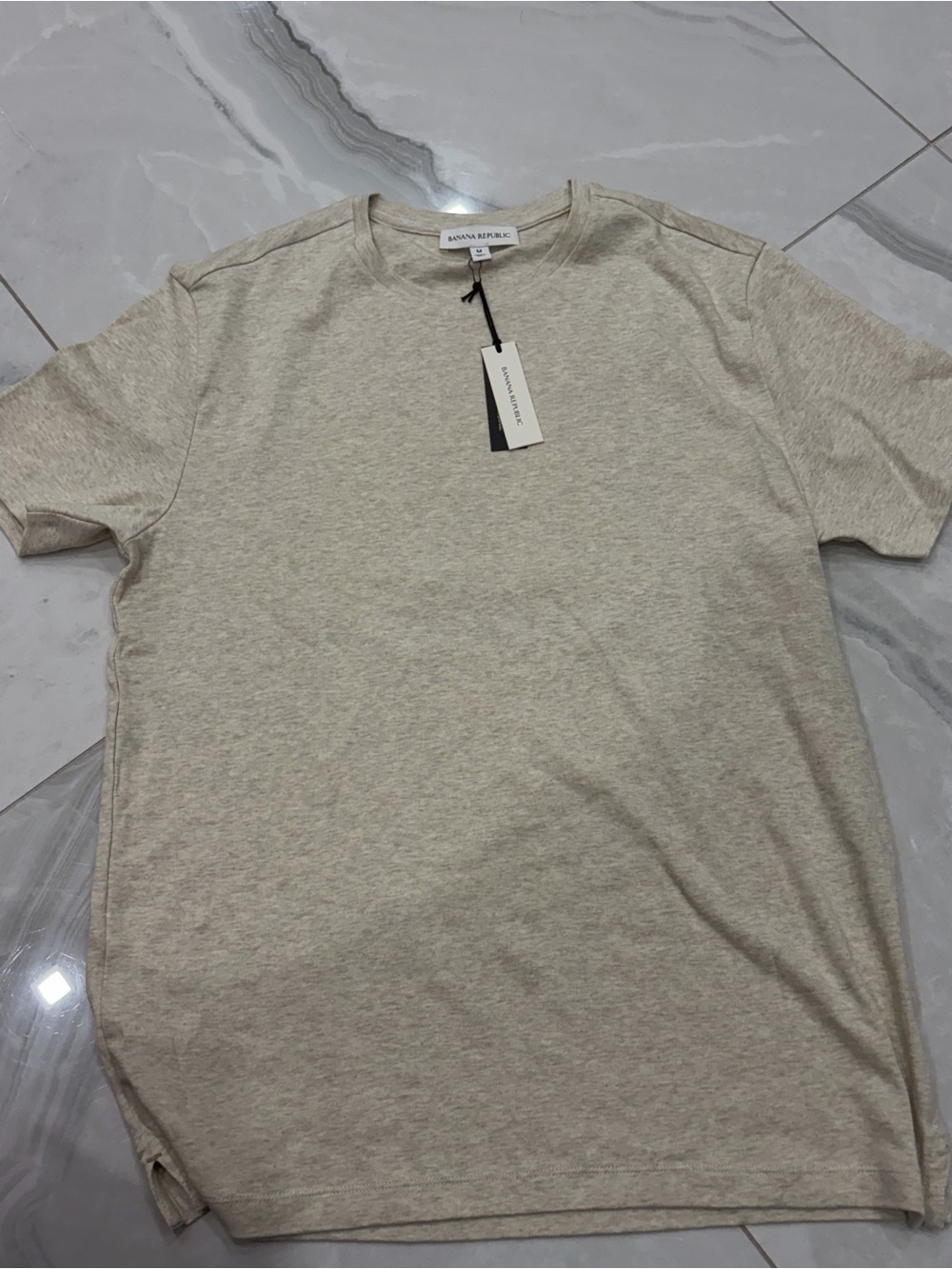 Banana Republic Men’s Crew Neck Tee in Oatmeal